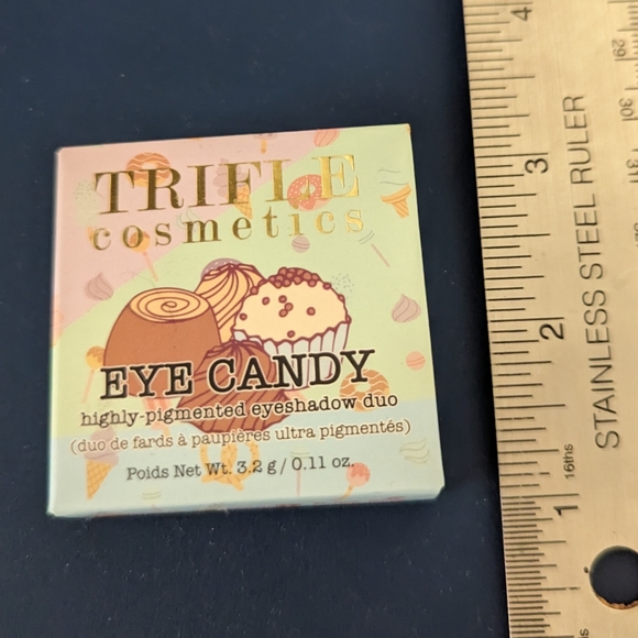 EYE SHADOW DUO Trifle Cosmetics Baklava Rose Gold Pistachio Highly Pigmented - Picture 7 of 13